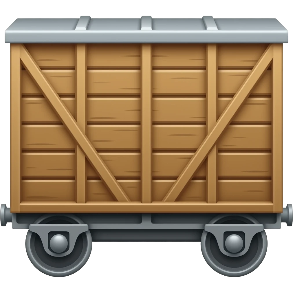 Train freight wagons emoji