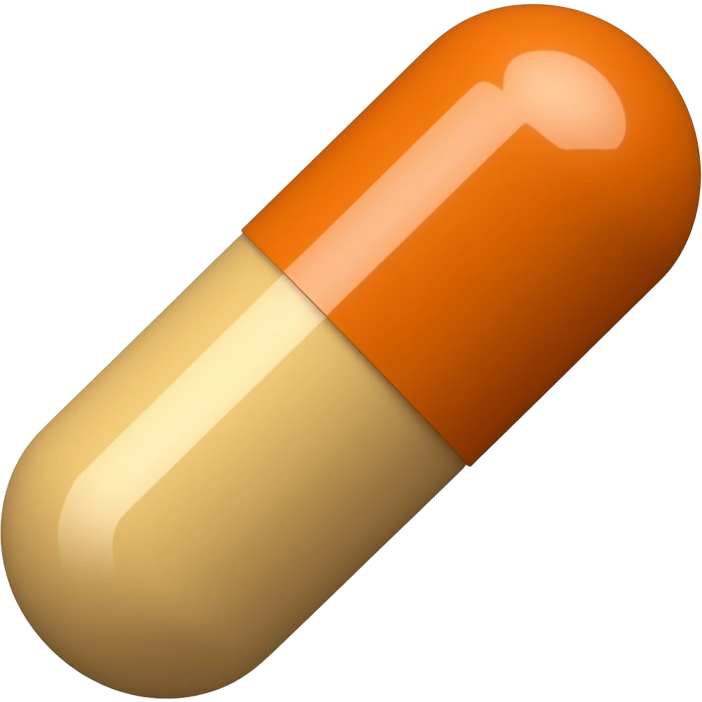 orange capsule emoji