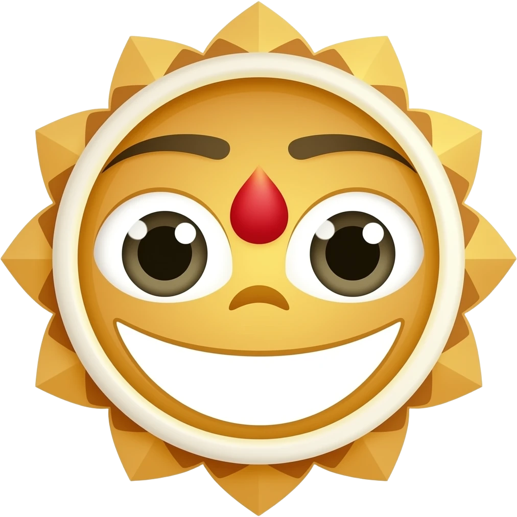 Only tilak picture no face emoji
