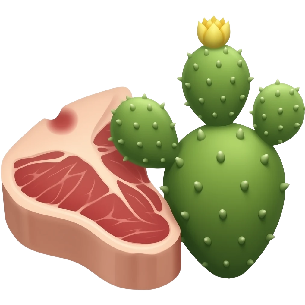 🥩🌵 emoji