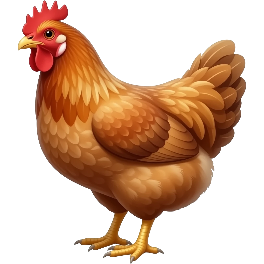 Rhode Island Red chicken emoji