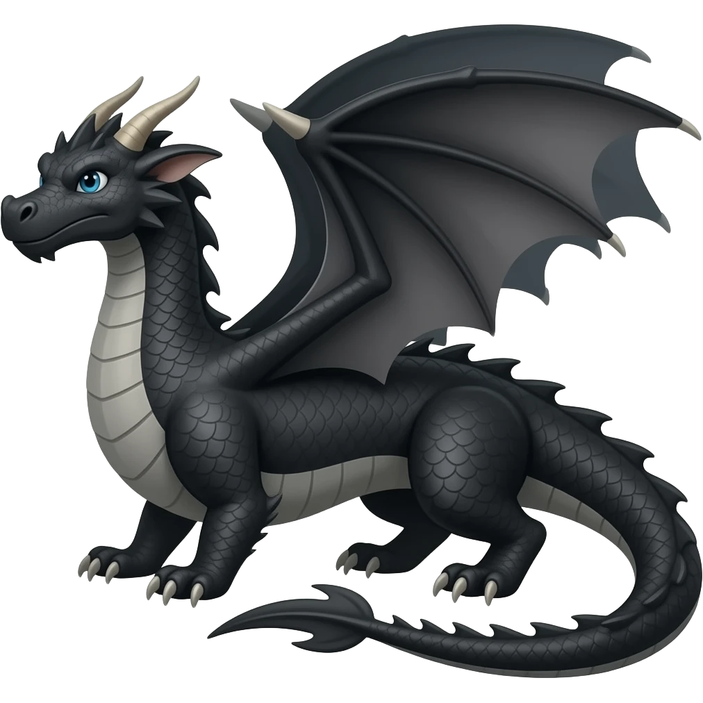 Black dragon emoji