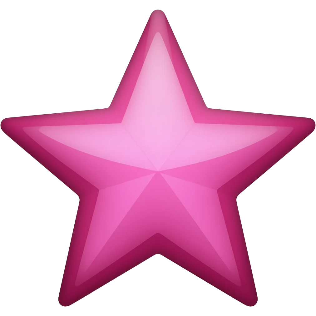 Pink star emoji