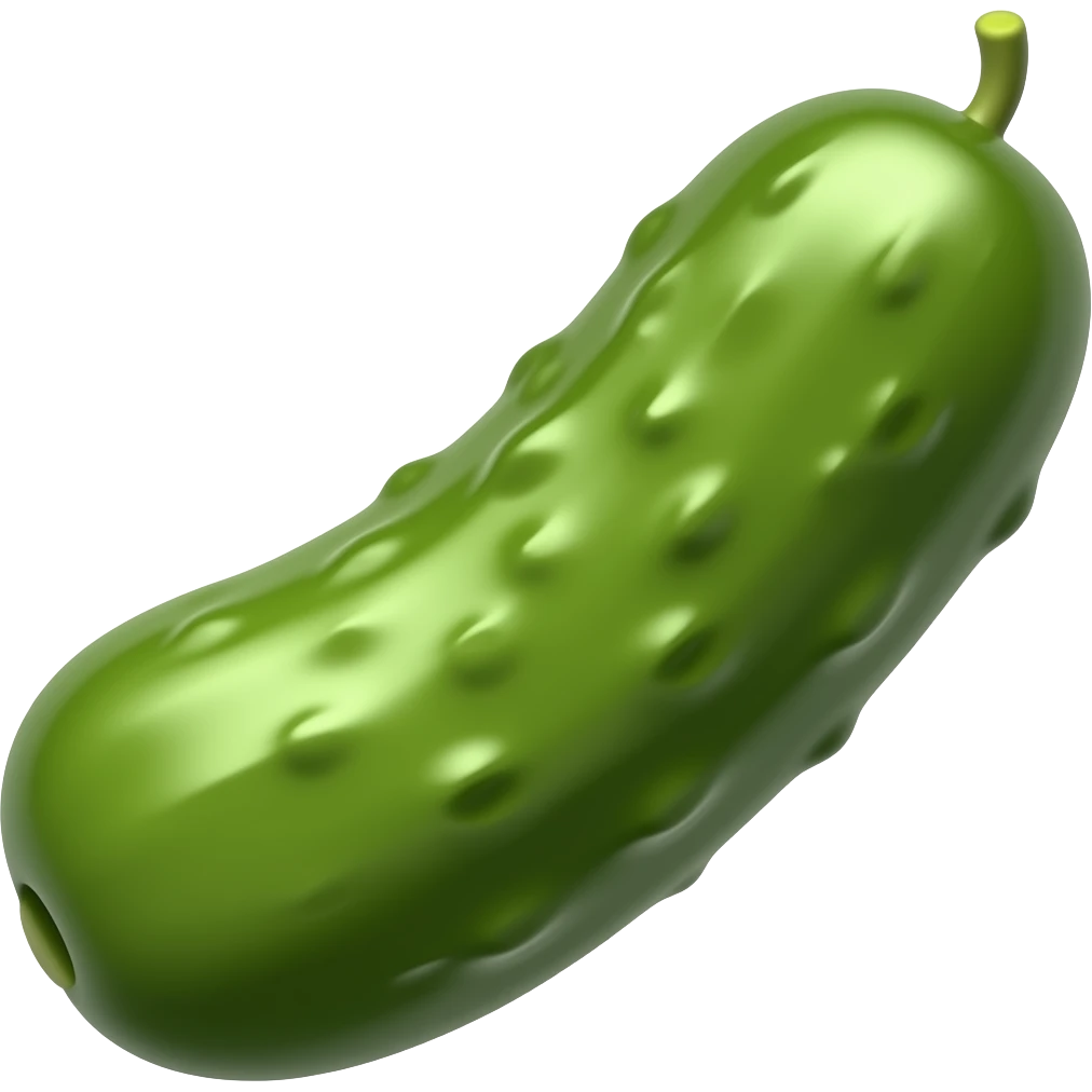 A pickle emoji