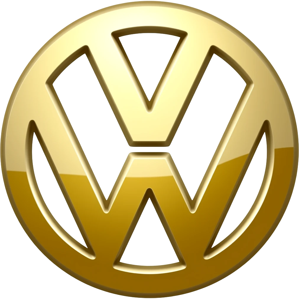 Gold Volkswagen logo emoji