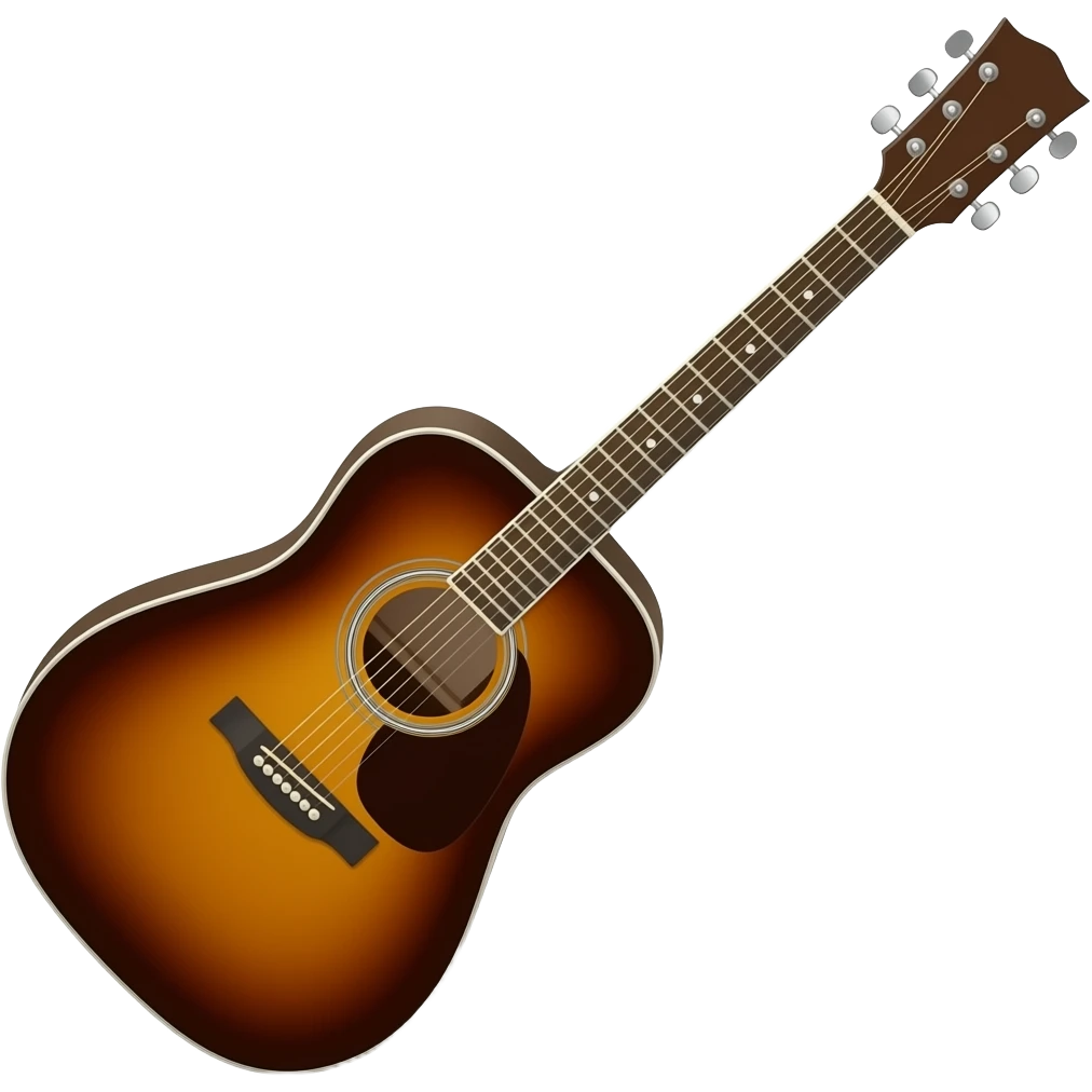 Acoustic guitar emoji