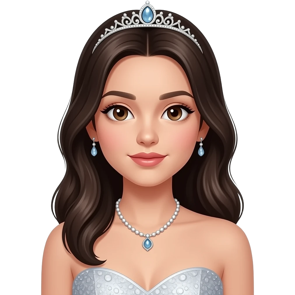 glowing Prom girl emoji
