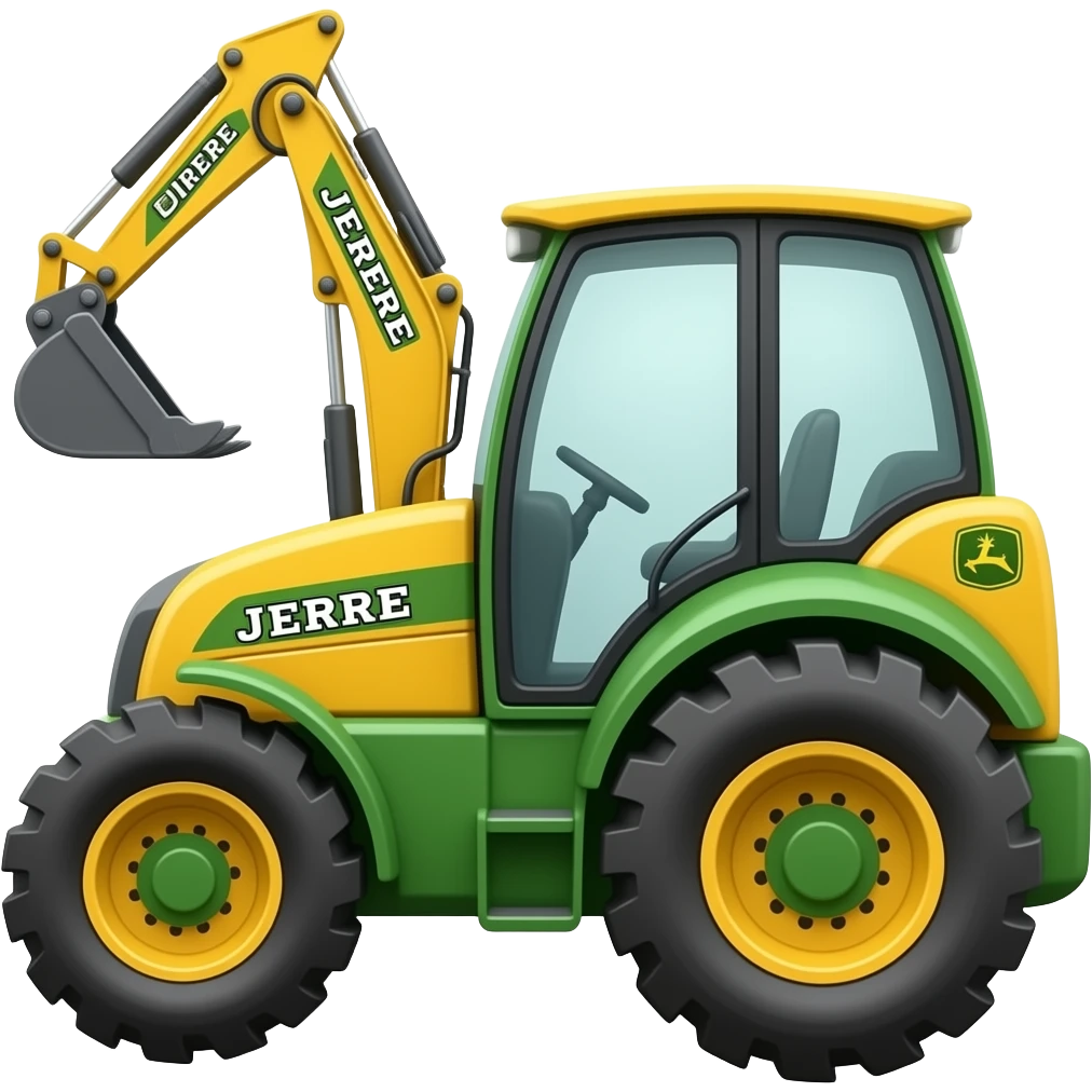 john deere backhoe loader emoji