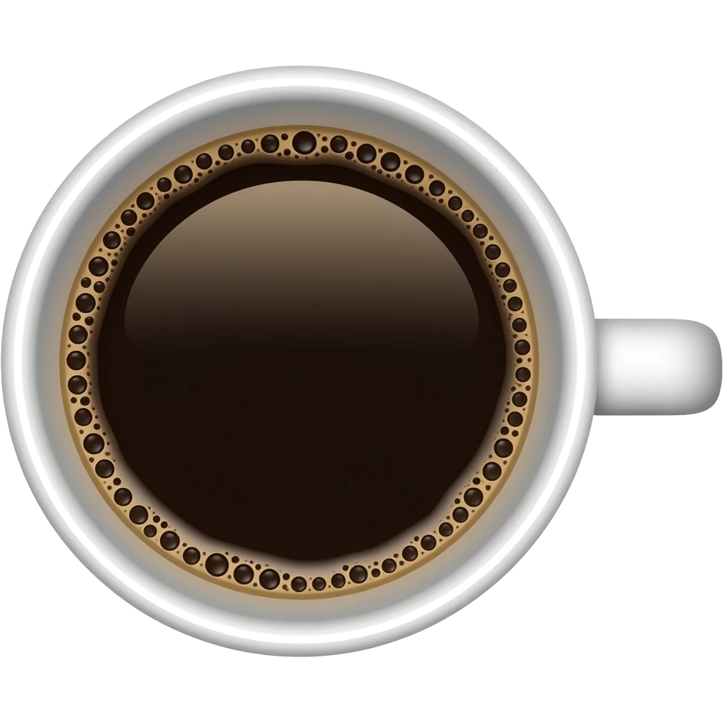 black coffee good morning emoji