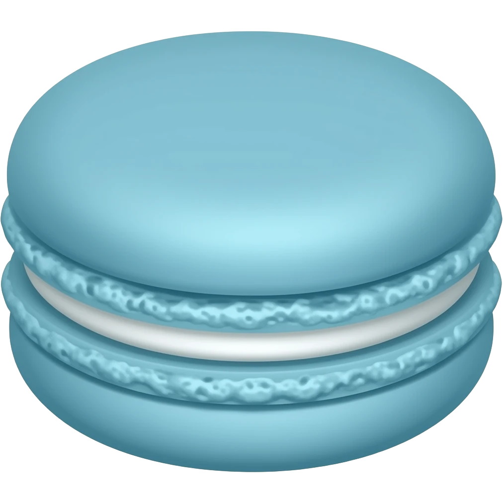 Blue macaron emoji