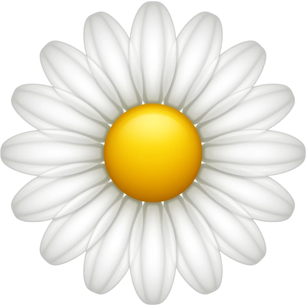 white daisy emoji