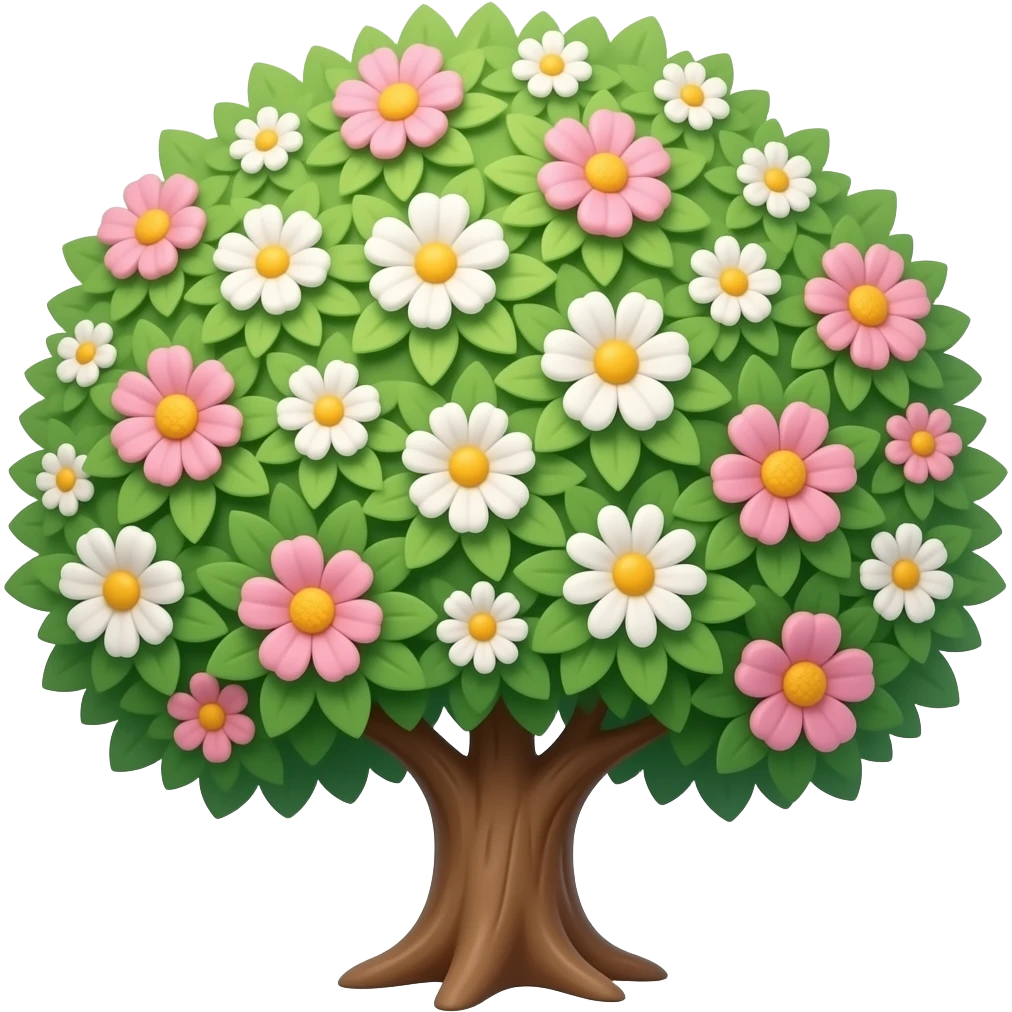 Flower tree emoji