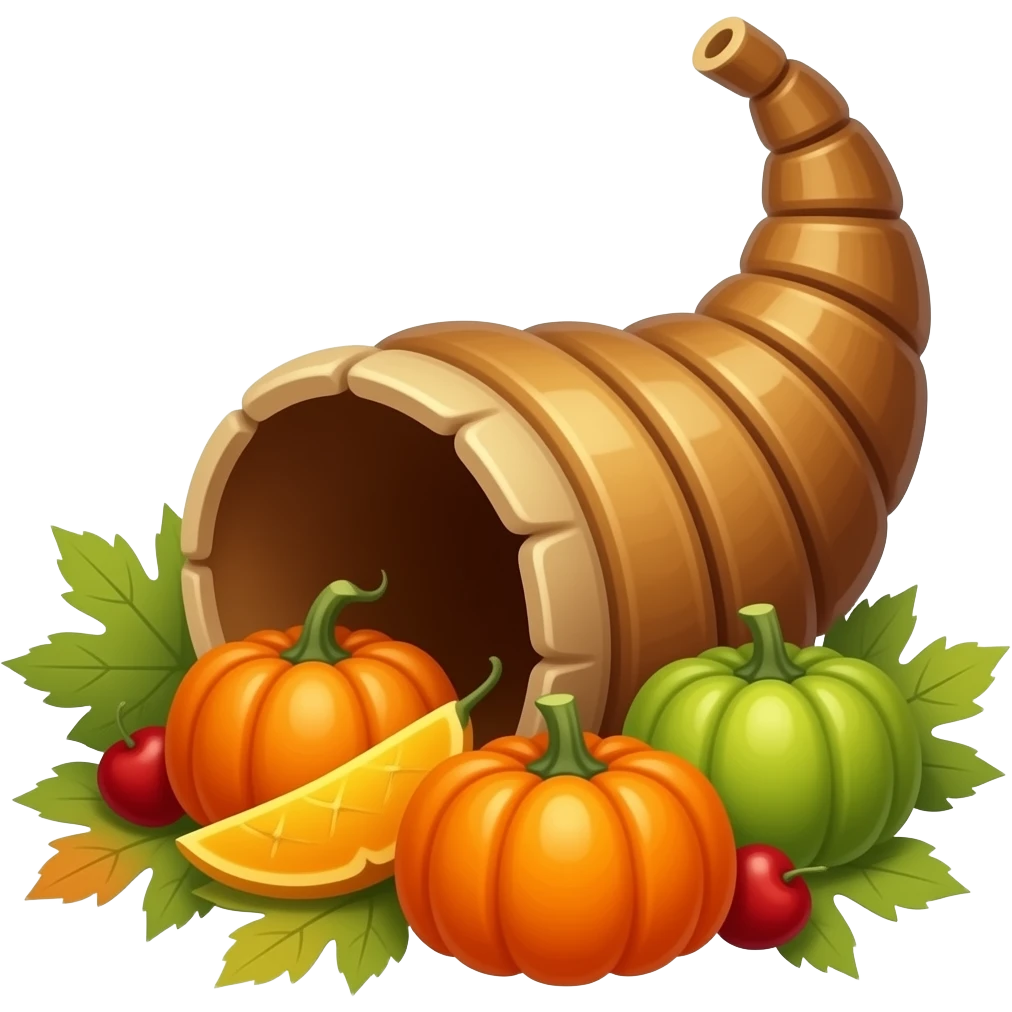 thanksgiving cornucopia emoji