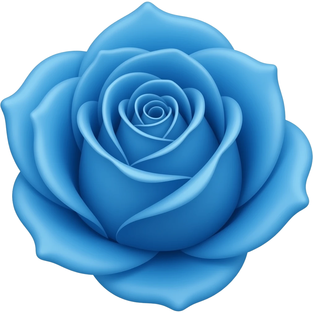 Blue rose emoji