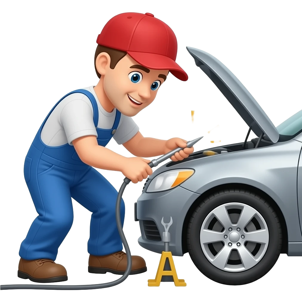 QUICKY OF FIXING CAR emoji