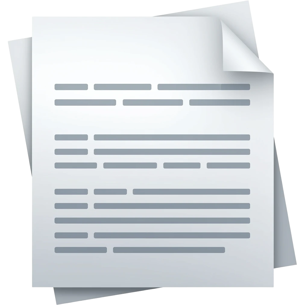 white office document emoji