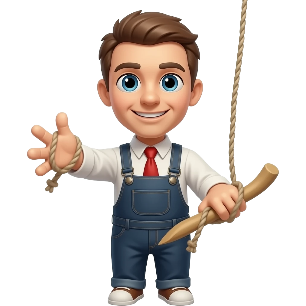 Puppet with a string emoji