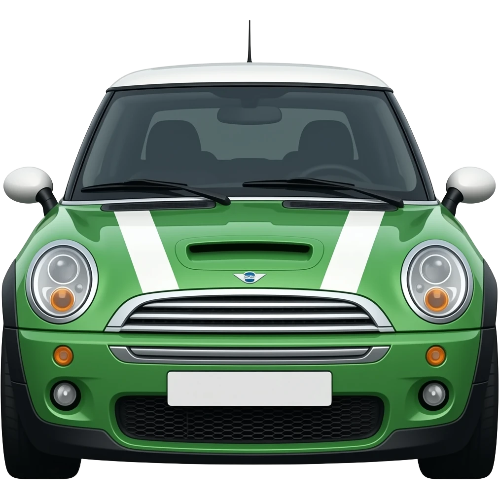 green Mini Cooper S R53 emoji