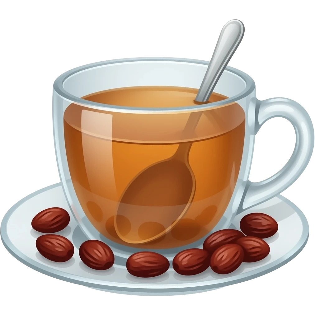 Té + Uvas pasas emoji