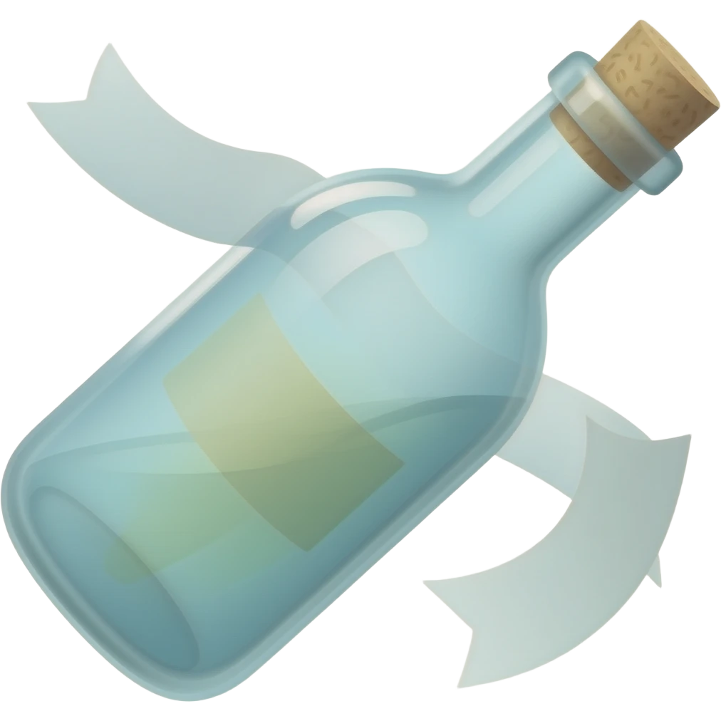message in a bottle emoji