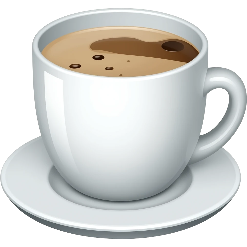 flat white coffee emoji