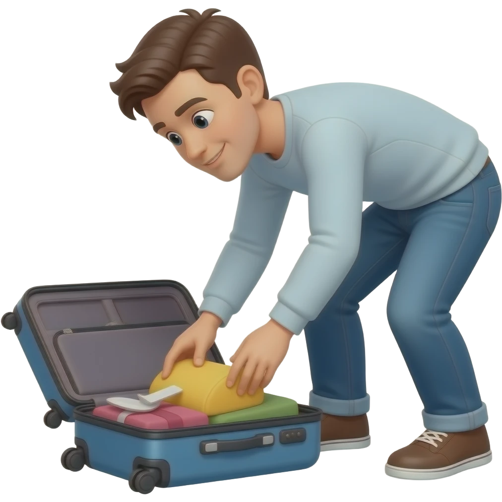 I pack my suitcase emoji
