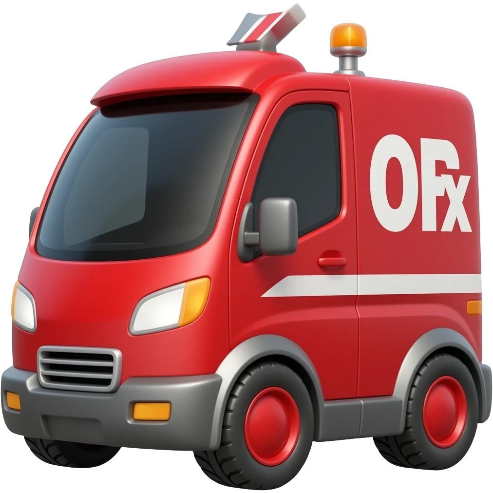 red delivery robot emoji