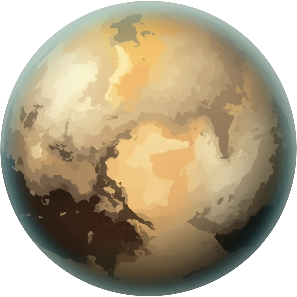 Pluto the dwarf planet emoji