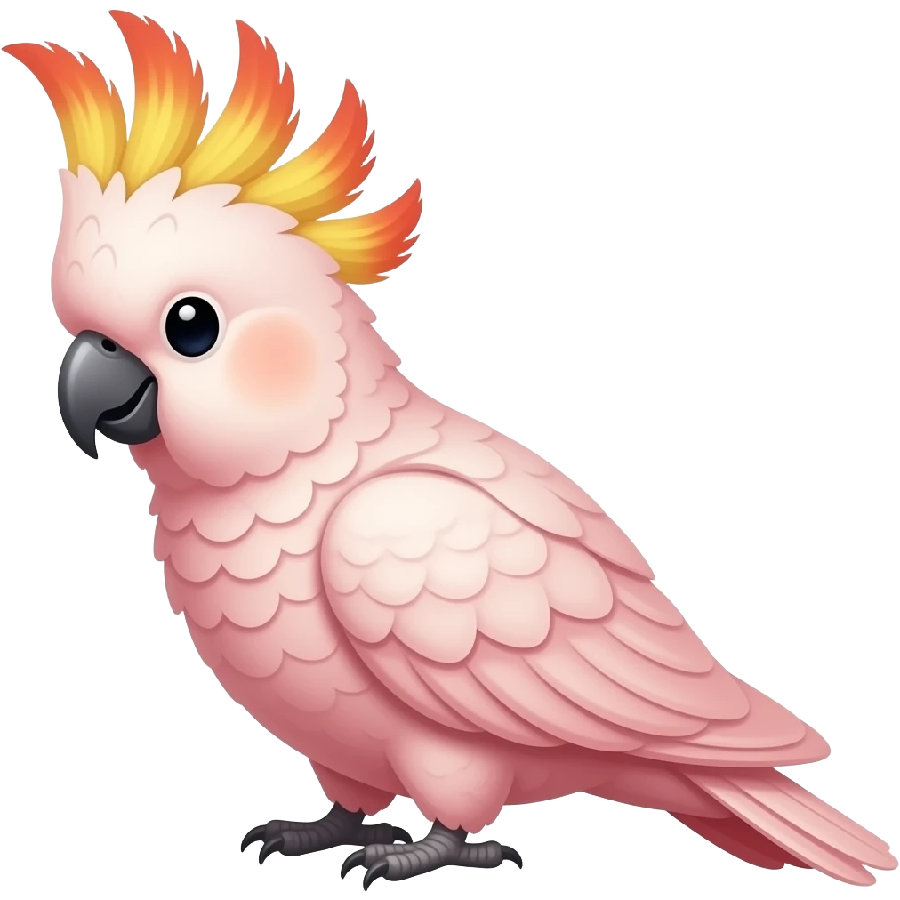 Pink cockatoo emoji