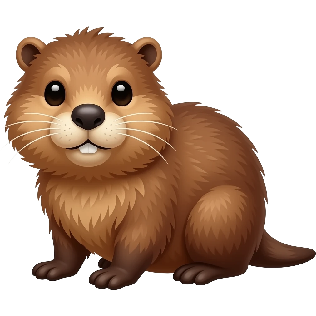 North american Beaver emoji