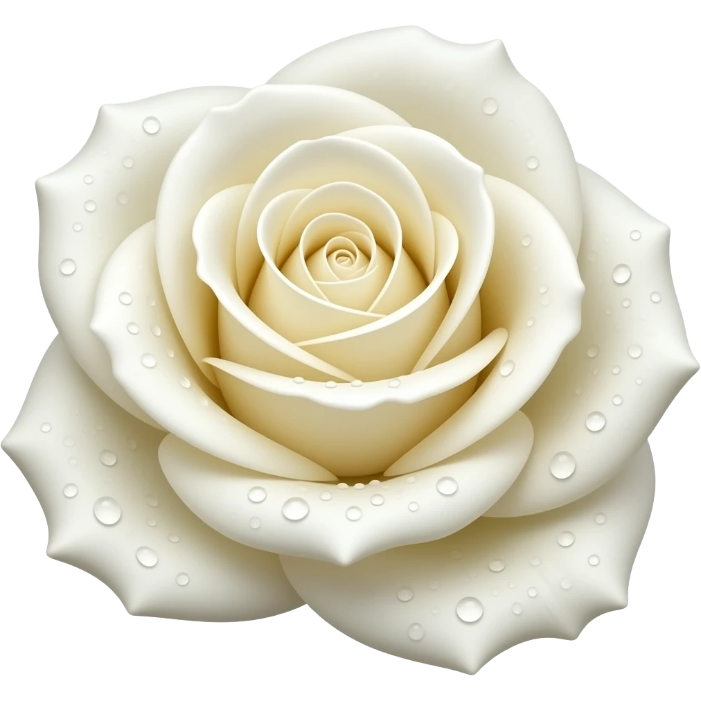 White rose aesthetic looking emoji