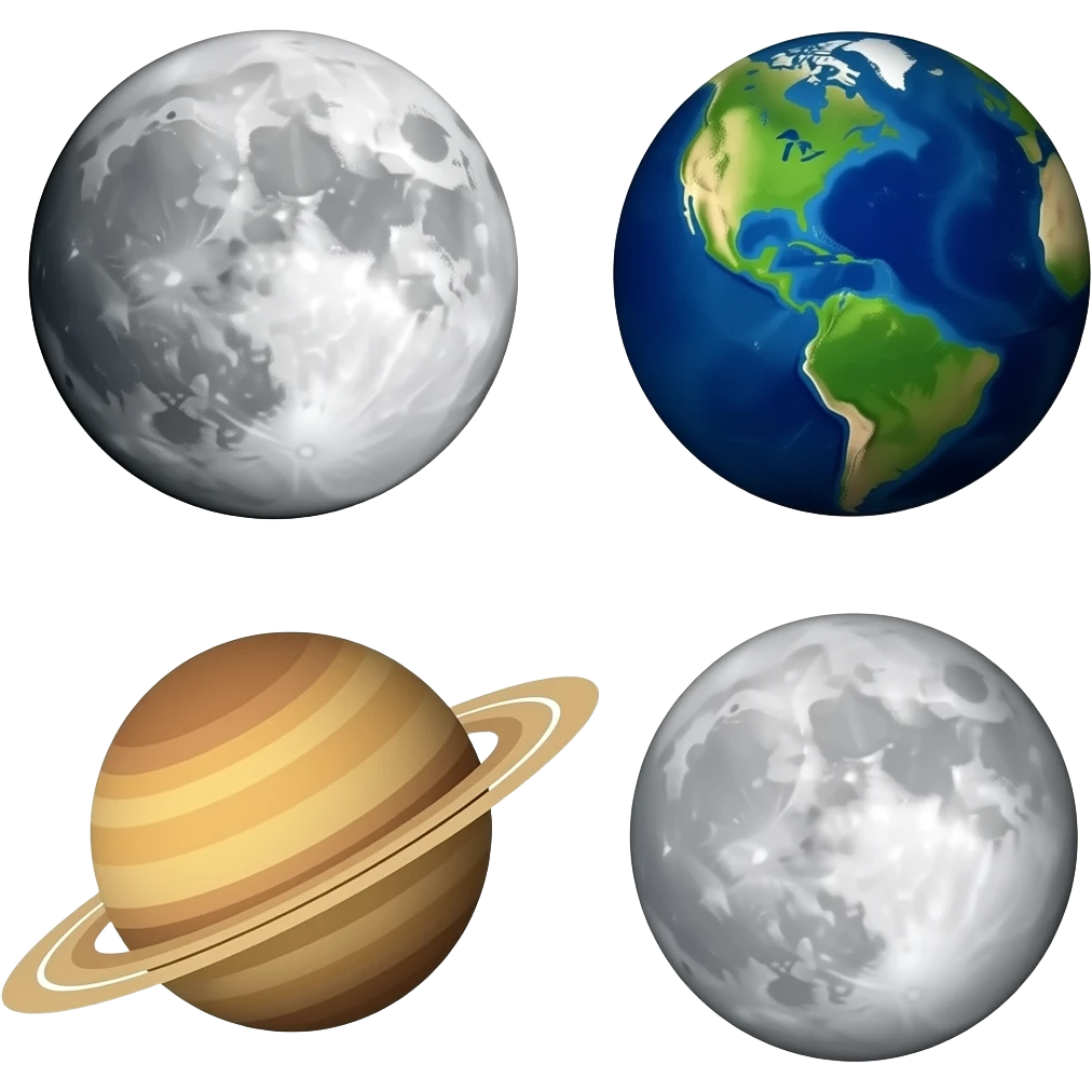 🌑🌍🪐🌕 emoji