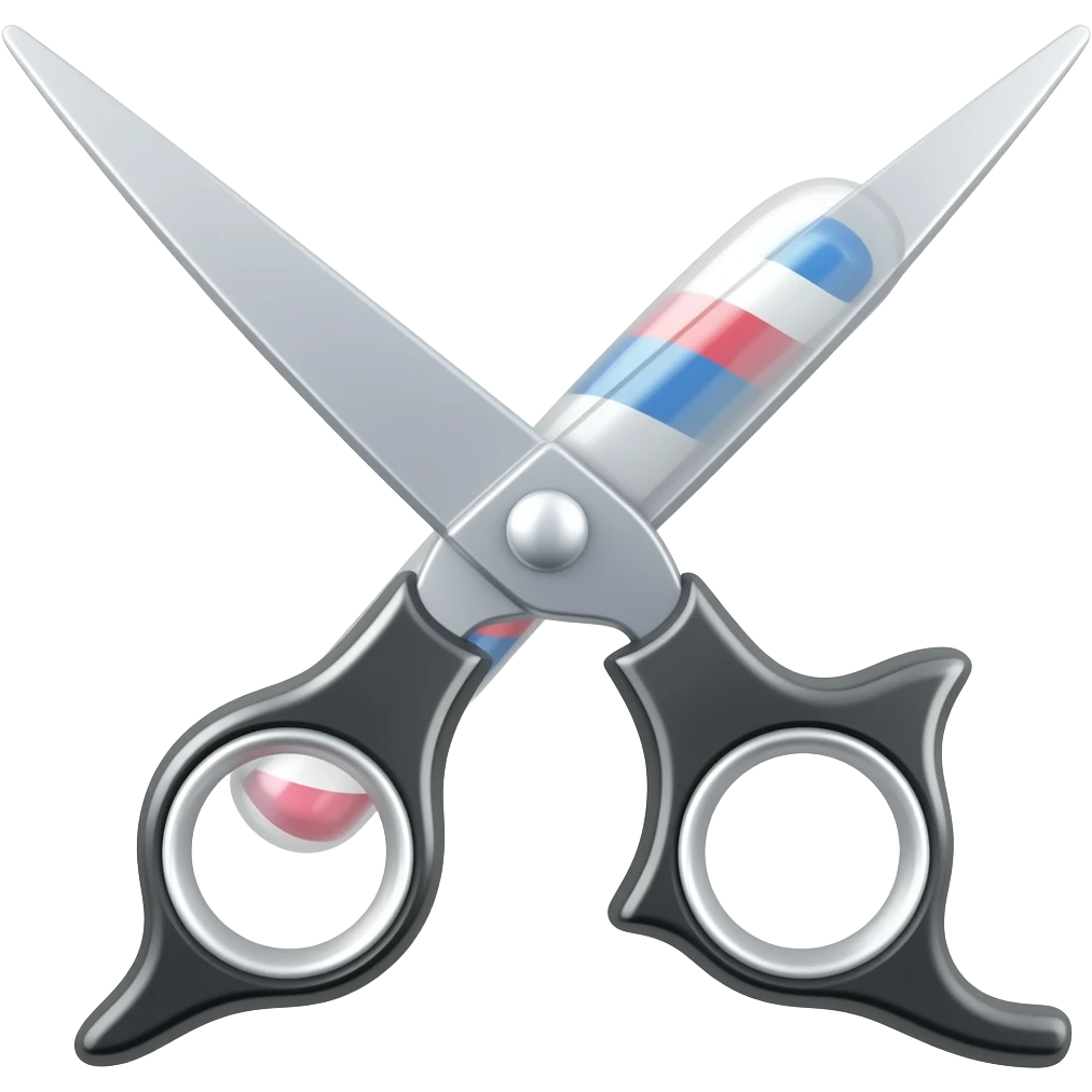 barber scissors emoji