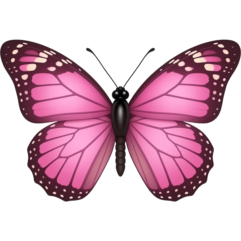 Light pink butterfly emoji