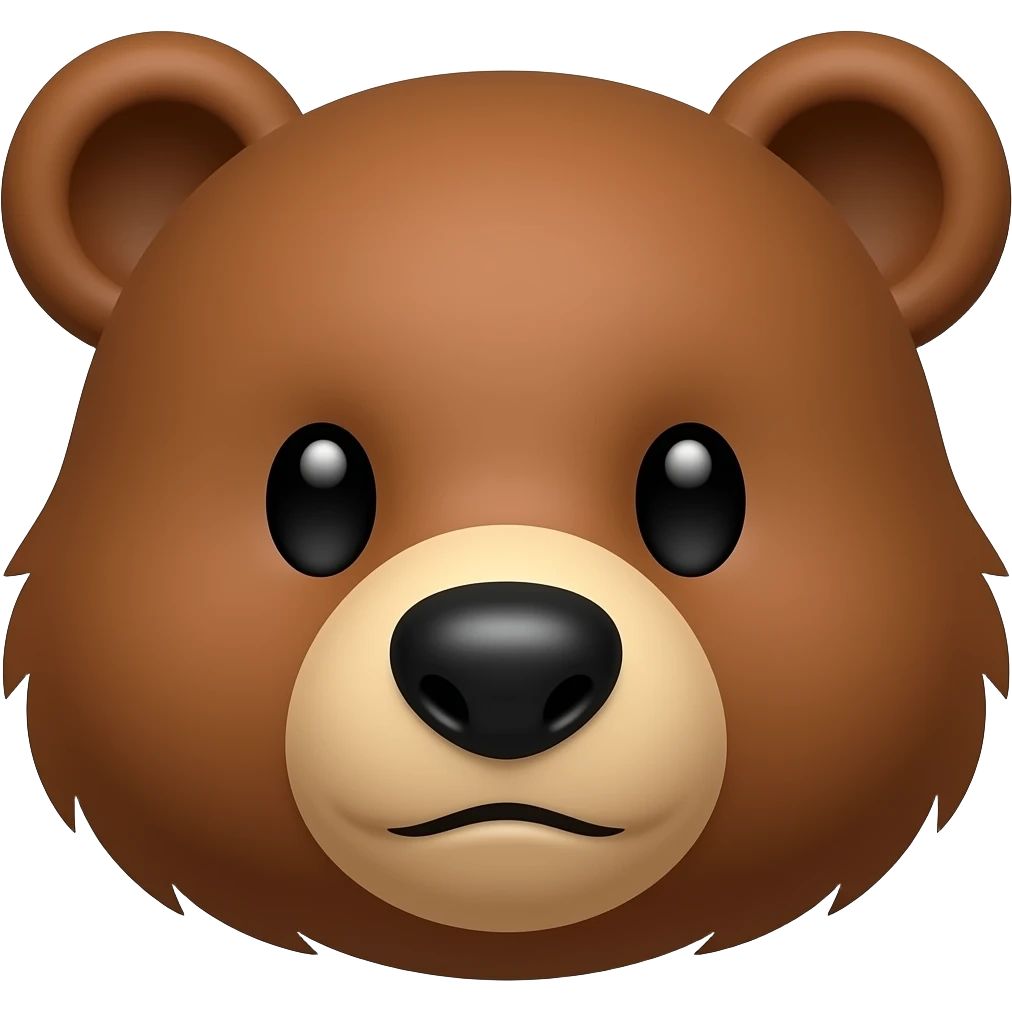 Solo la cara de un oso hormiguero emoji