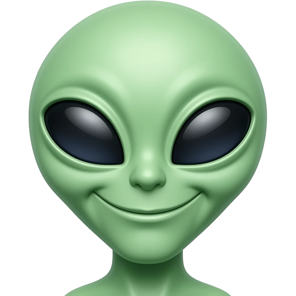 smiling alien emoji
