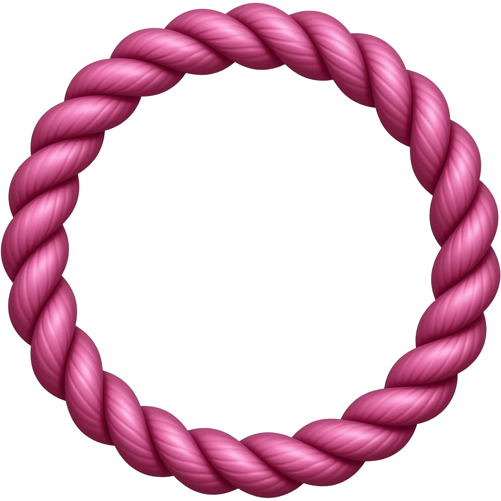Pink rope emoji