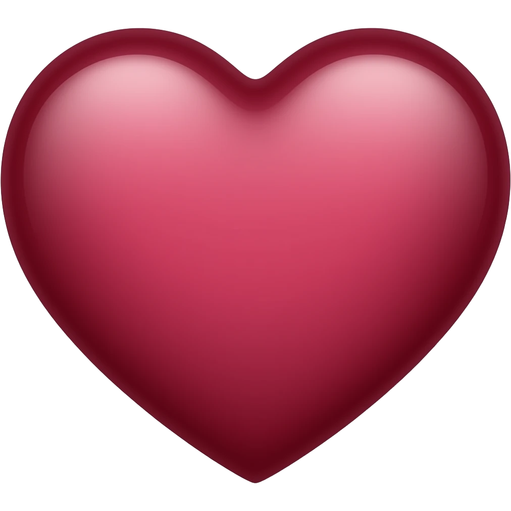 Maroon heart emoji | AI Emoji Generator