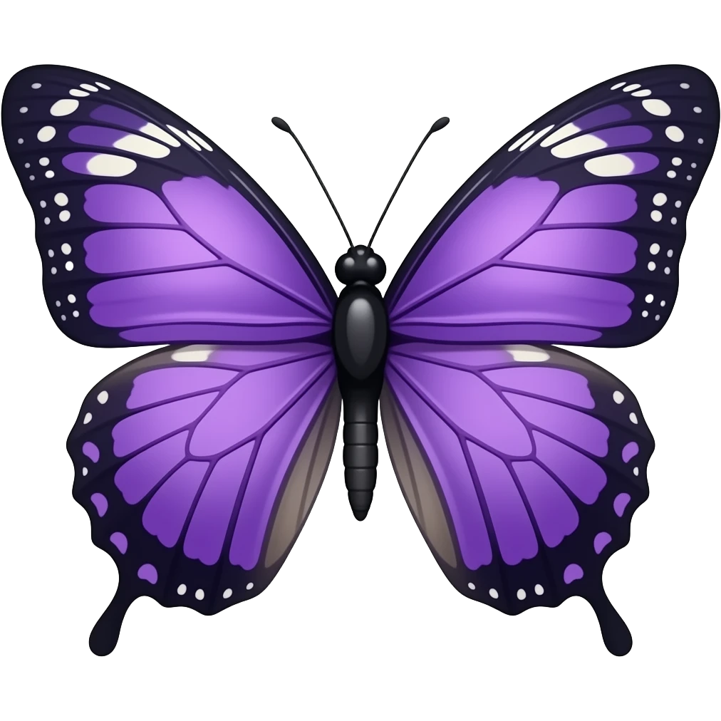 Purple butterfly emoji emoji