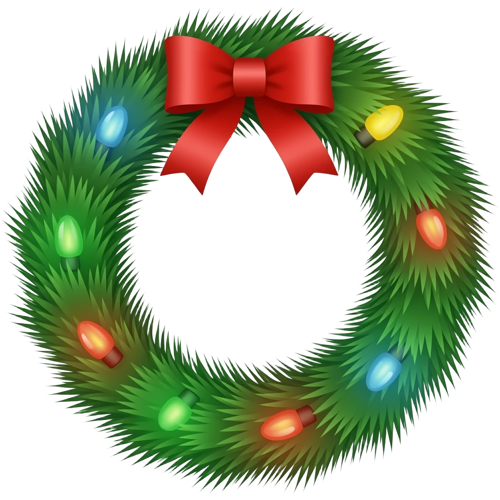 holiday light emoji