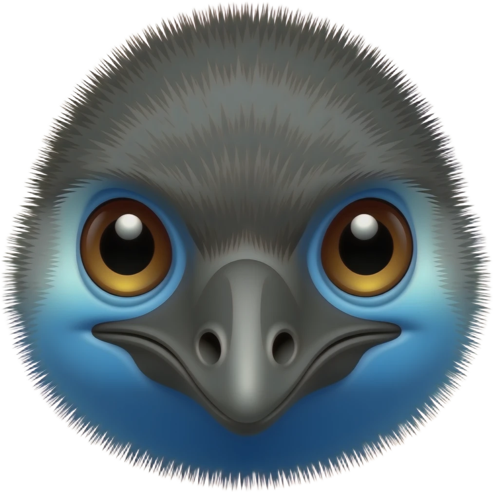 Cassowaries head emoji