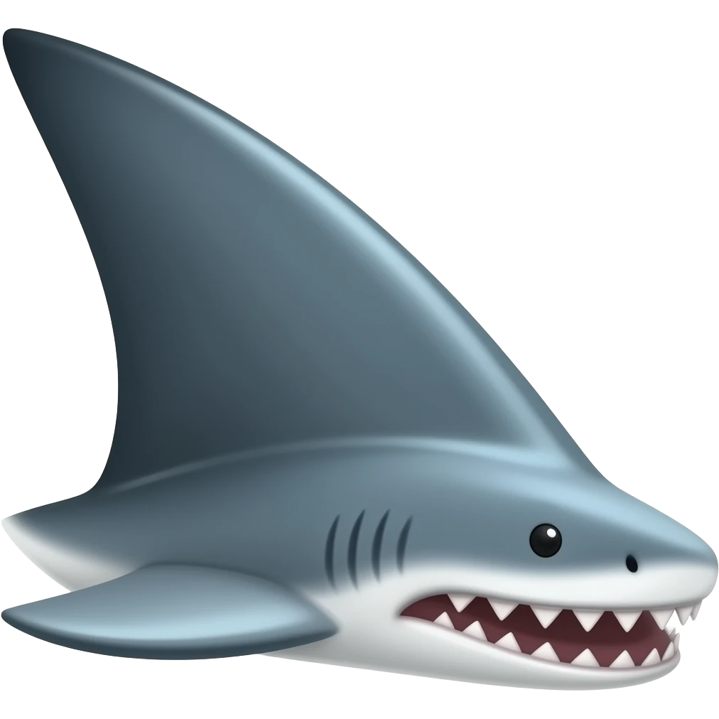 shark fins emoji
