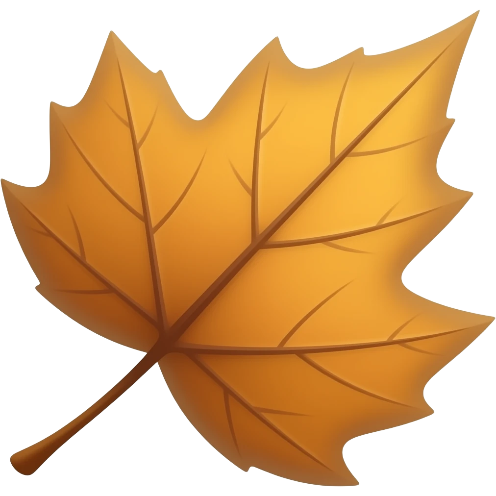 fallen leaf emoji