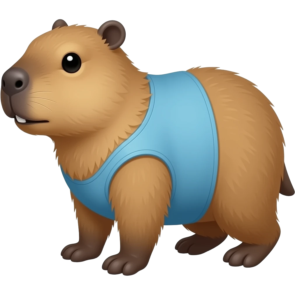 Capybara gymnastics emoji