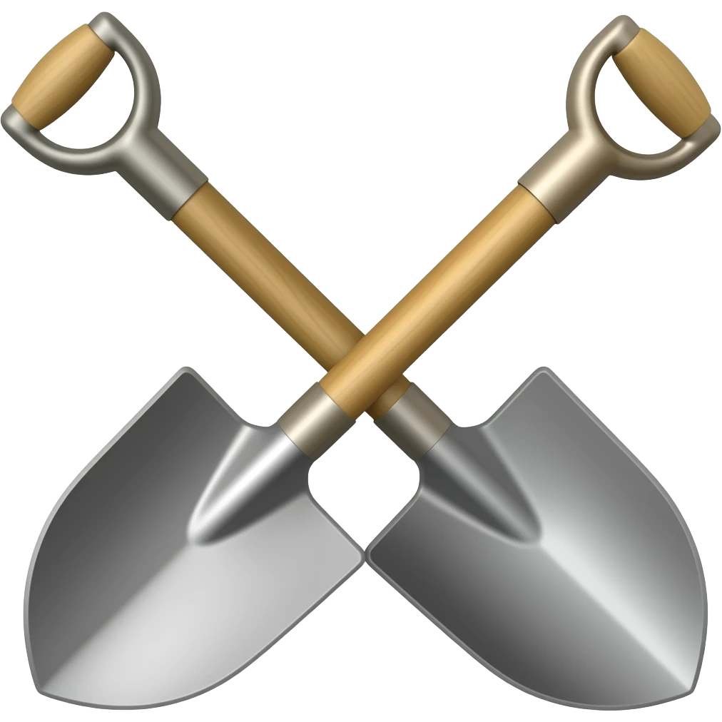 digging shovel emoji
