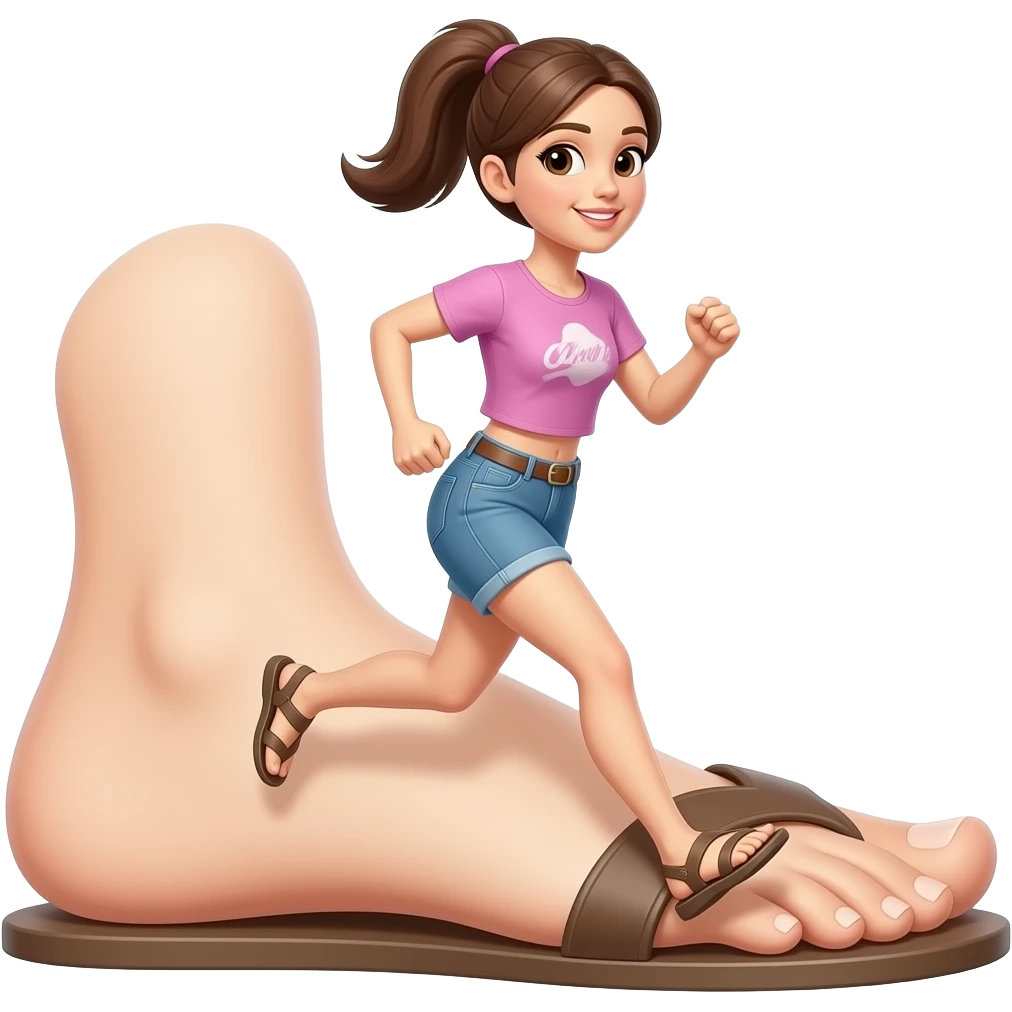 👩🦶🏃‍♀️👡 emoji
