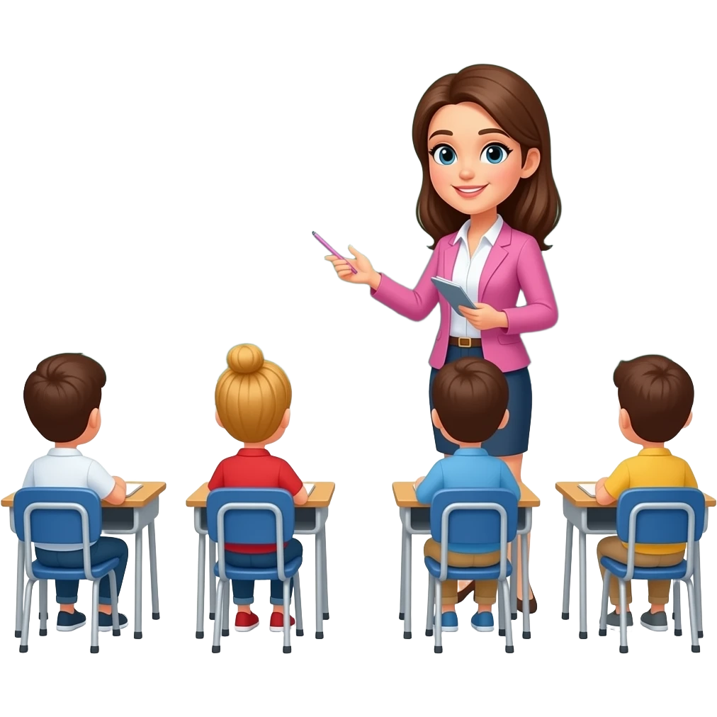 woman teaching emoji