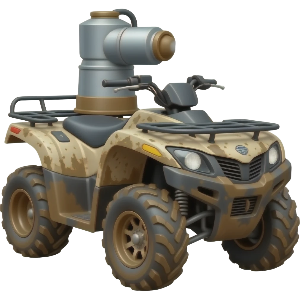 4 wheeler shooting mud emoji