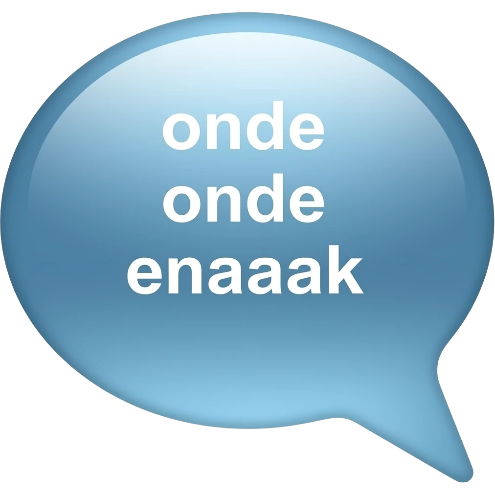chat box dengan tulisan onde onde enaaak emoji