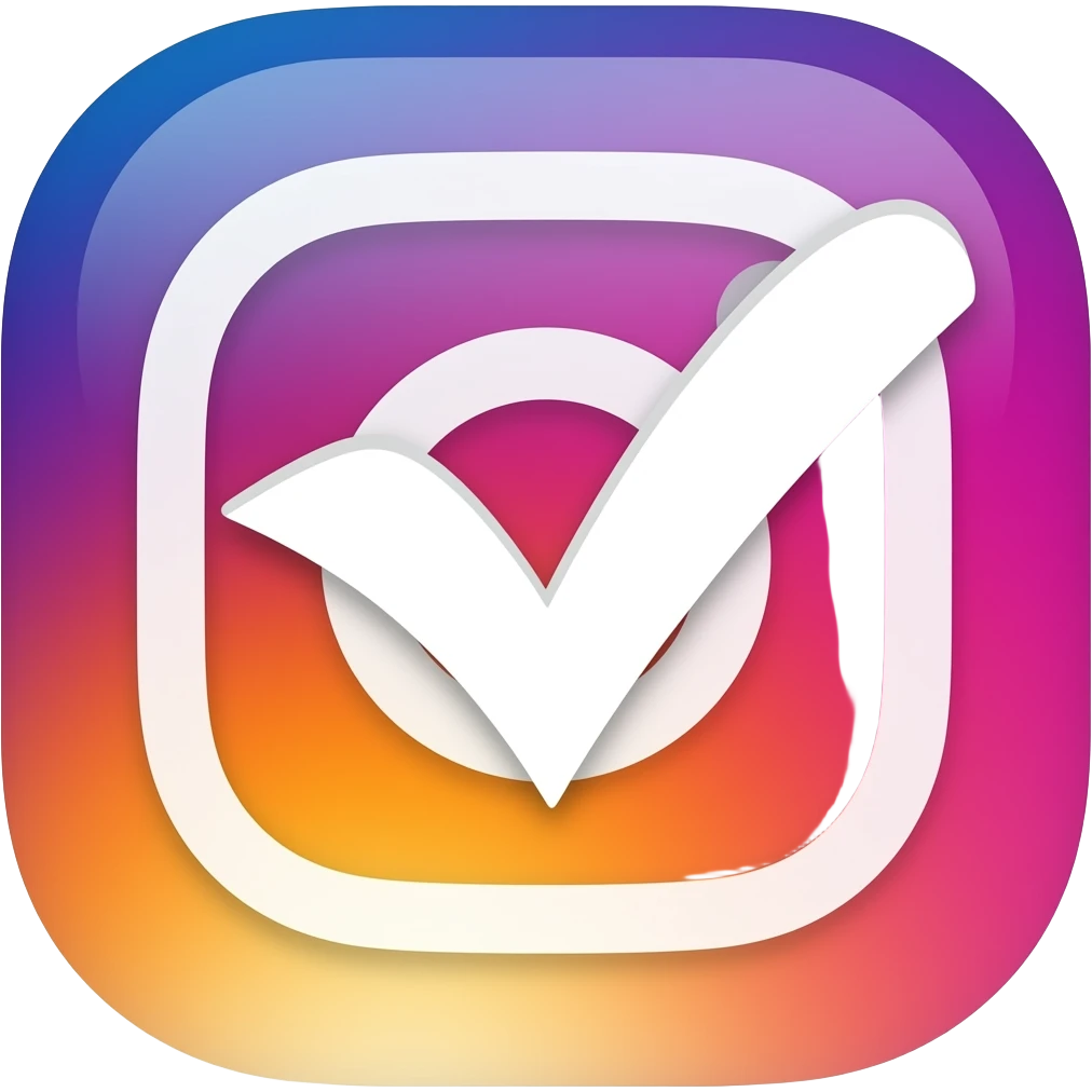 Chec de verificado de instagram emoji